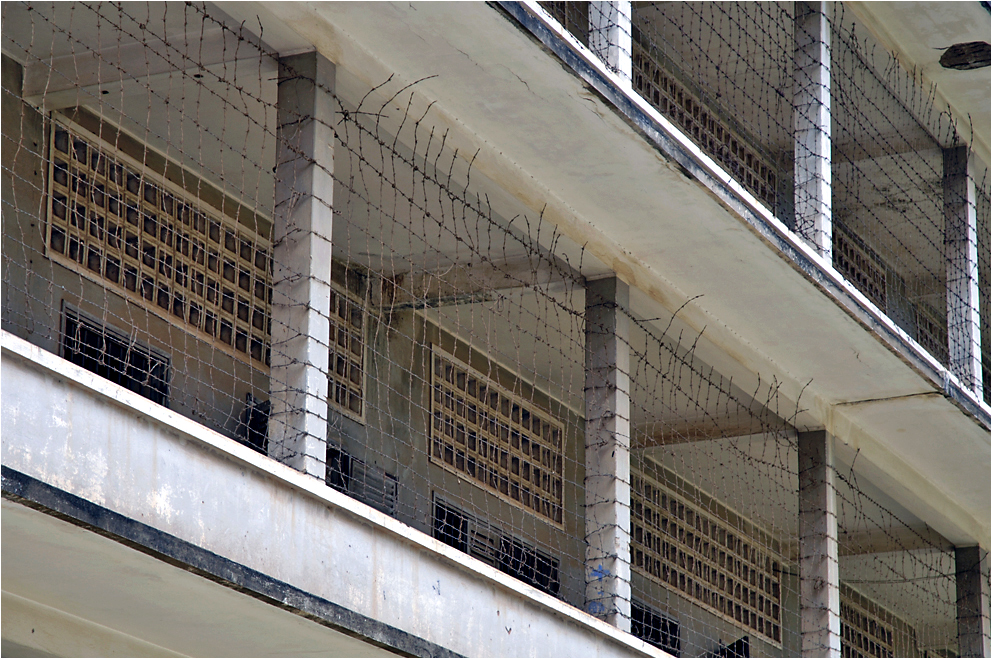 Tuol Sleng ("S21") folkmordsmuseum, Phnom Penh / Tuol Sleng ("S21") Genocide Museum, Phnom Penh.